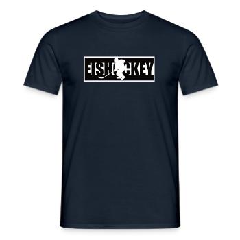 Eishockey Shirt - Männer T-Shirt - Navy - Vorne - AI Model Male 178 light (178cm)
