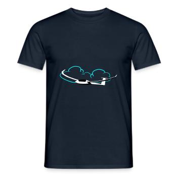 Glider Gliding Gliding Gliding Glider - Men's T-Shirt - navy - Front - AI Model Male 178 light (178cm)