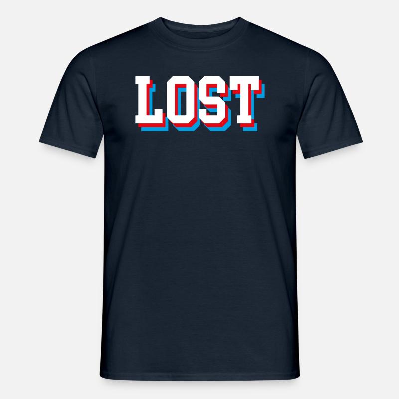 Lost - Männer T-Shirt - Navy