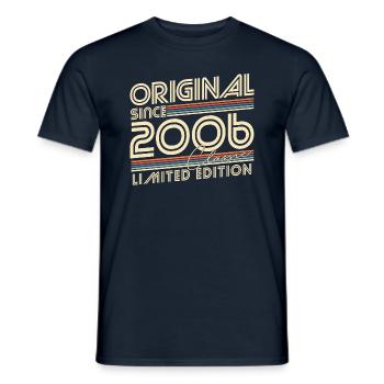 Original Since 2006 Vintage Birthday Gift - Men's T-Shirt - navy - Front - AI Model Male 178 light (178cm)
