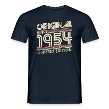 Original Since 1954 Vintage Birthday Gift - Men's T-Shirt - navy - Front - AI Model Male 178 light (178cm)