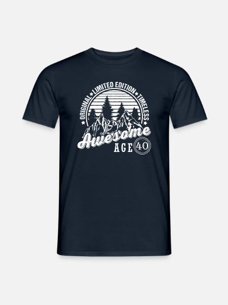 40e anniversaire - T-shirt homme - marine