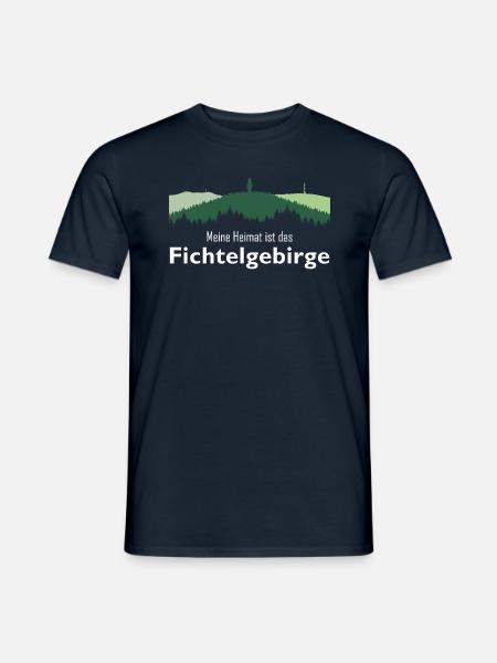 Heimat Fichtelgebirge Schneeberg Ochsenkopf - Männer T-Shirt - Navy