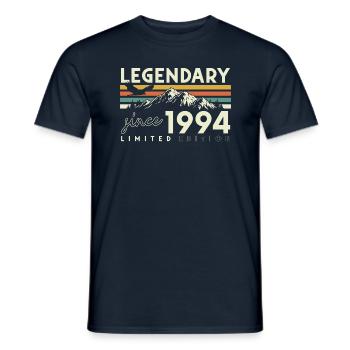 Légendaire Depuis 1994 Vintage Vintage Anniversaire - T-shirt homme - marine - Devant - AI Model Male 178 light (178cm)