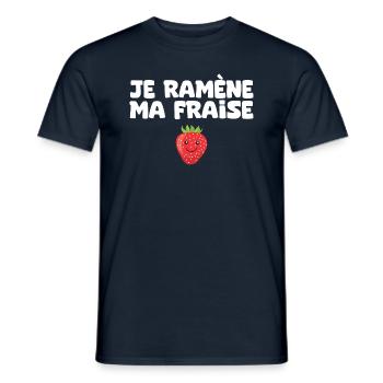 Je ramène ma fraise printemps - T-shirt homme - marine - Devant - AI Model Male 178 light (178cm)