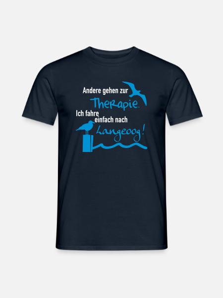 Therapie Langeoog - Männer T-Shirt - Navy
