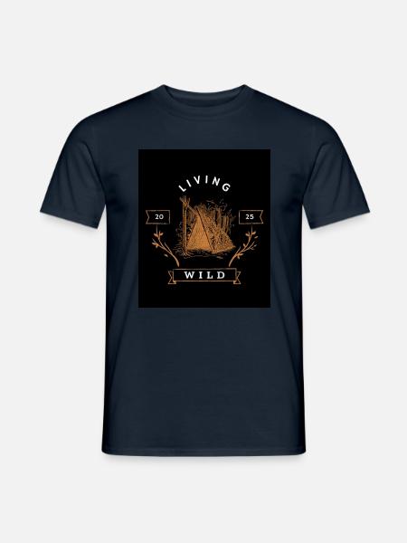 Living Wild - Men's T-Shirt - navy