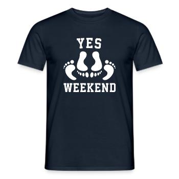 Pieds Érotique effronté dicton Idée cadeau - T-shirt homme - marine - Devant - AI Model Male 178 light (178cm)