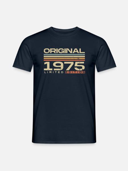 1975 Vintage Retro verjaardagscadeau - Heren T-shirt - navy
