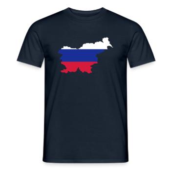 Slowenien - Männer T-Shirt - Navy - Vorne - AI Model Male 178 light (178cm)