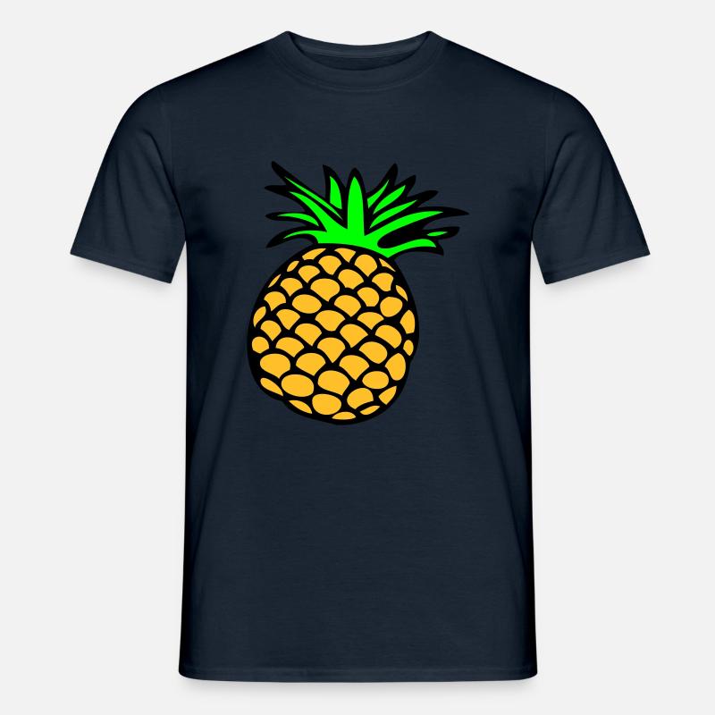 Lemon, Limone, Limette, peach, fruit, fruit, - Men’s T-shirt - navy