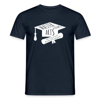 Master of Arts Fun for Science & Artists - T-shirt homme - marine - Devant - AI Model Male 178 light (178cm)