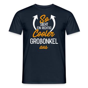 So sieht ein richtig cooler Grossonkel aus - Spruc - Männer T-Shirt - Navy - Vorne - AI Model Male 178 light (178cm)
