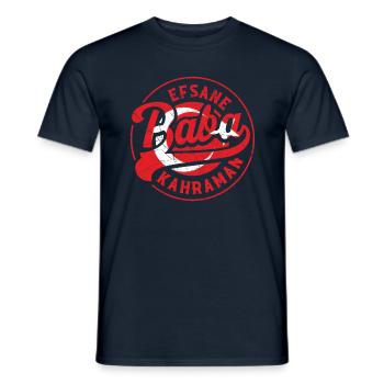 BABA Homme Mythe Légende Père Turc Papa - T-shirt homme - marine - Devant - AI Model Male 178 light (178cm)