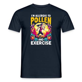 Musculation, Powerlifting, Haltération, Fitness - T-shirt homme - marine - Devant - AI Model Male 178 light (178cm)