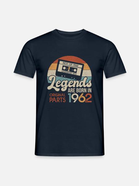 59 ans legends 1962 cadeau 59e anniversaire 1962 - T-shirt homme - marine