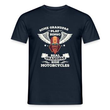 Grand-père grand-père - T-shirt homme - marine - Devant - AI Model Male 178 light (178cm)