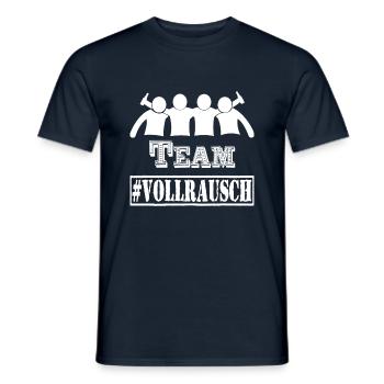 Team Vollrausch Saufen Gruppe - Männer T-Shirt - Navy - Vorne - AI Model Male 178 light (178cm)