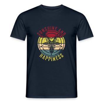 heavy metal - Men's T-Shirt - navy - Front - AI Model Male 178 light (178cm)