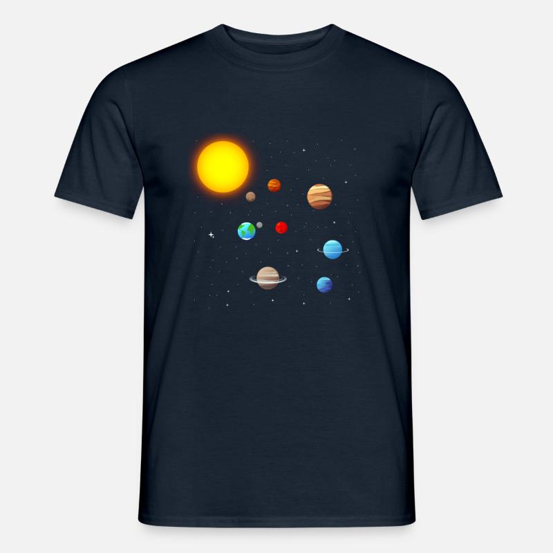 Sonnensystem - Männer T-Shirt - Navy