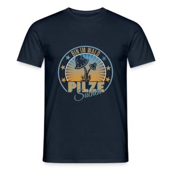 Pilz - Männer T-Shirt - Navy - Vorne - AI Model Male 178 light (178cm)