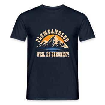 Pêche - T-shirt homme - marine - Devant - AI Model Male 178 light (178cm)