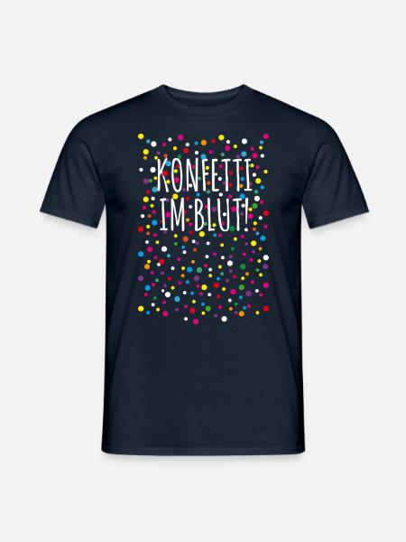 09 Konfetti im Blut - Männer T-Shirt - Navy