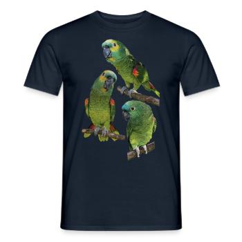 The blue-fronted amazon - Men's T-Shirt - navy - Front - AI Model Male 178 light (178cm)