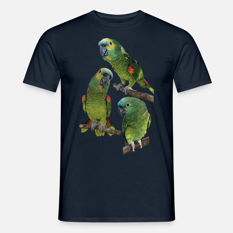 Die Blaustirnamazone - Männer T-Shirt - Navy