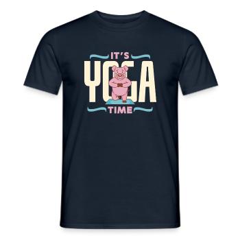 Yoga, Meditation, Chakra, Namaste, Geschenkidee - Männer T-Shirt - Navy - Vorne - AI Model Male 178 light (178cm)