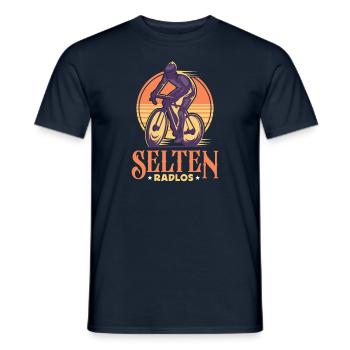 Coole Fahrrad und Mountainbike Geschenke MTB - Männer T-Shirt - Navy - Vorne - AI Model Male 178 light (178cm)