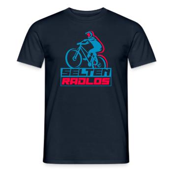 Coole Fahrrad und Mountainbike Geschenke MTB - Männer T-Shirt - Navy - Vorne - AI Model Male 178 light (178cm)