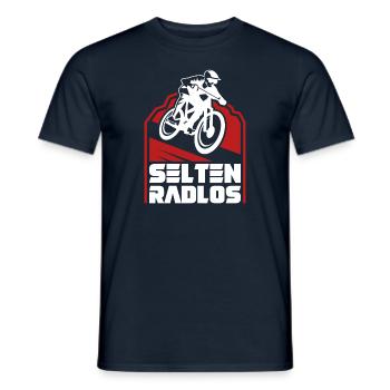 Coole Fahrrad und Mountainbike Geschenke MTB - Männer T-Shirt - Navy - Vorne - AI Model Male 178 light (178cm)
