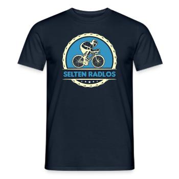 Coole Fahrrad und Mountainbike Geschenke MTB - Männer T-Shirt - Navy - Vorne - AI Model Male 178 light (178cm)