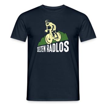 Coole Fahrrad und Mountainbike Geschenke MTB - Männer T-Shirt - Navy - Vorne - AI Model Male 178 light (178cm)