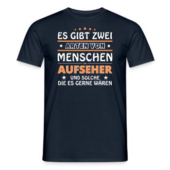 Overseer Gift - Two Types of... Design - Men's T-Shirt - navy - Front - AI Model Male 178 light (178cm)