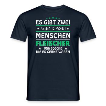 Butcher's Gift - Two Types of... Design - Men's T-Shirt - navy - Front - AI Model Male 178 light (178cm)