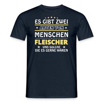 Butcher's Gift - Two Types of... Design - Men's T-Shirt - navy - Front - AI Model Male 178 light (178cm)