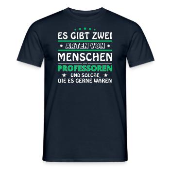 Professoren Geschenk - zwei Arten von... Design - Männer T-Shirt - Navy - Vorne - AI Model Male 178 light (178cm)
