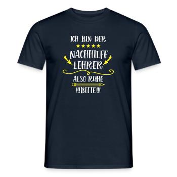 Danke Lehrer Nachhilfe Dankeschön Nachhilfen - Männer T-Shirt - Navy - Vorne - AI Model Male 178 light (178cm)