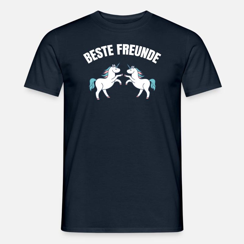 Beste Freunde - Männer T-Shirt - Navy