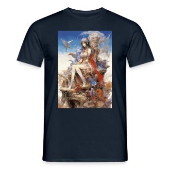Irene du désert de l'Est - T-shirt homme - marine - Devant - AI Model Male 178 light (178cm)