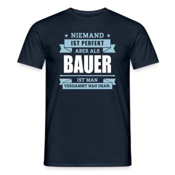 Funshirt Bauer - Männer T-Shirt - Navy - Vorne - AI Model Male 178 light (178cm)