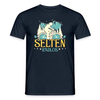 Coole Fahrrad und Mountainbike Geschenke MTB - Männer T-Shirt - Navy - Vorne - AI Model Male 178 light (178cm)