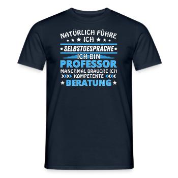 Je me parle à moi-même - Édition Professeur - T-shirt homme - marine - Devant - AI Model Male 178 light (178cm)