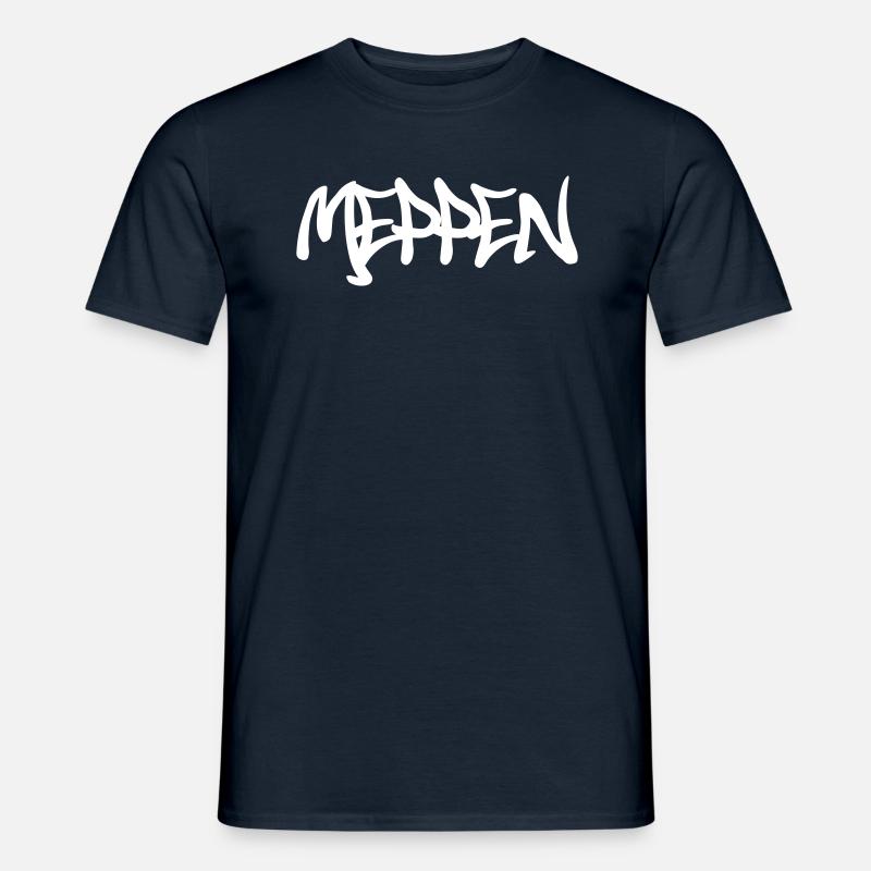 Meppen Graffiti - Männer T-Shirt - Navy