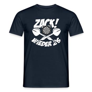 Zack wieder 26, Dartspieler Outfit, Geschenkidee - Männer T-Shirt - Navy - Vorne - AI Model Male 178 light (178cm)