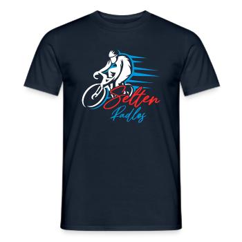 Coole Fahrrad und Mountainbike Geschenke MTB - Männer T-Shirt - Navy - Vorne - AI Model Male 178 light (178cm)