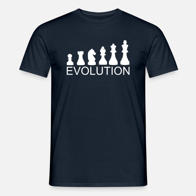 Chess Evolution - Men’s T-shirt - navy