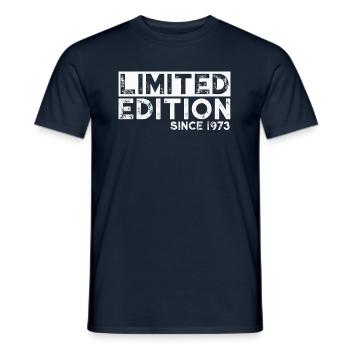 Limited edition since 1973 - Men's T-Shirt - navy - Front - AI Model Male 178 light (178cm)